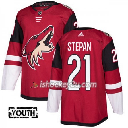 Børn NHL Arizona Coyotes Trøje Derek Stepan 21 Adidas 2017-2018 Maroon Authentic